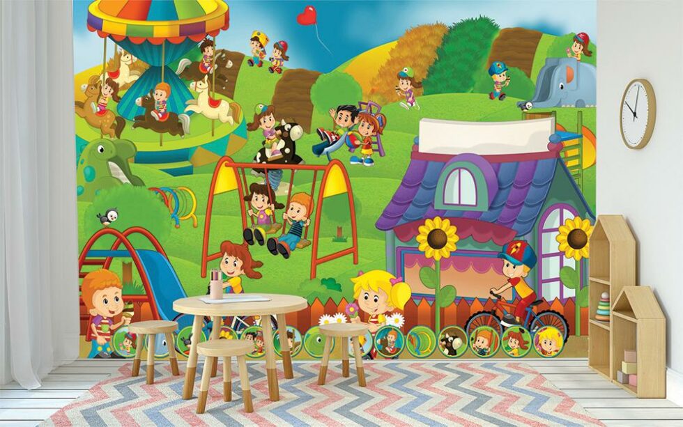 Code M1039 - Fanfare Kids Kids Mural Wallpaper