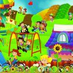 Fanfare Kids MURAL WALLPAPER, Available in Various Paper Texture, Code M1039. It is Produced as 105 CM WIDE ROLL PANELS.