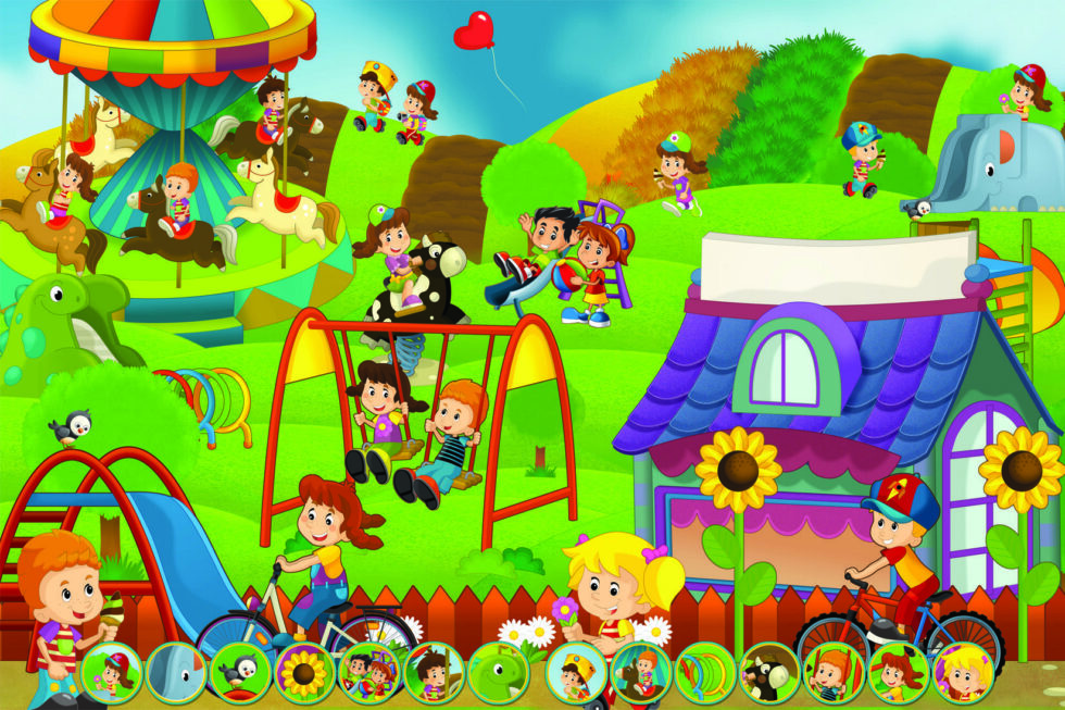 Code M1039 - Fanfare Kids Kids Mural Wallpaper - Image 3