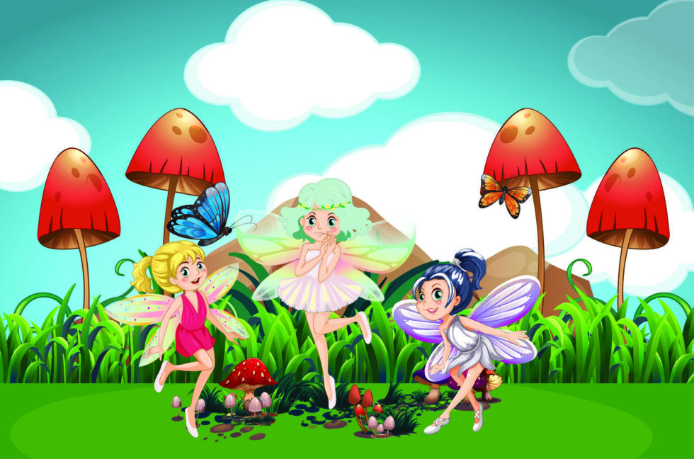 Code M1040 - Fairy Tale Kids Mural Wallpaper - Image 3