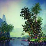Landscape MURAL WALLPAPER, Available in Various Paper Texture, Code M1043. It is Produced as 105 CM WIDE ROLL PANELS.
