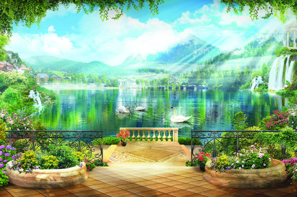 Code M1048 - Landscape Mural Wallpaper - Image 3