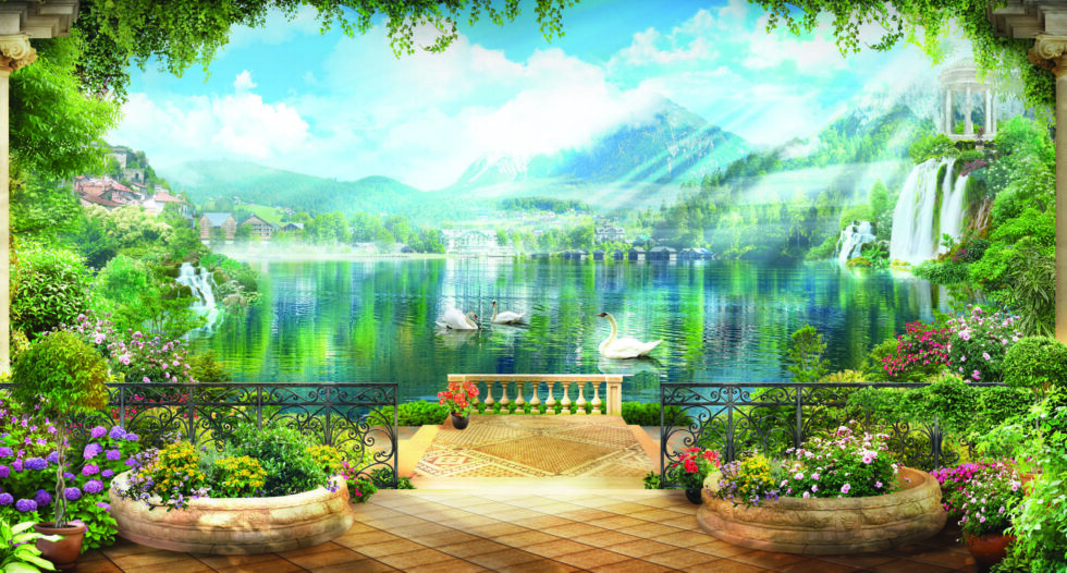 Code M1048 - Landscape Mural Wallpaper - Image 4