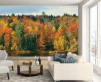 Landscape, VINYL FABRIC TEXTILE Wall Mural in Different Texture, Code M1052. It is produced as ONE PIECE WITHOUT JOINT. - Image 2