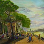 Art, VINYL FABRIC TEXTILE Wall Mural in Different Texture, Code M6660. It is produced as ONE PIECE WITHOUT JOINT.