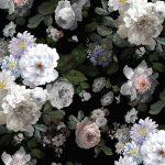 Trend Roses, VINYL FABRIC TEXTILE Wall Mural in Different Texture, Code M701. It is produced as ONE PIECE WITHOUT JOINT.