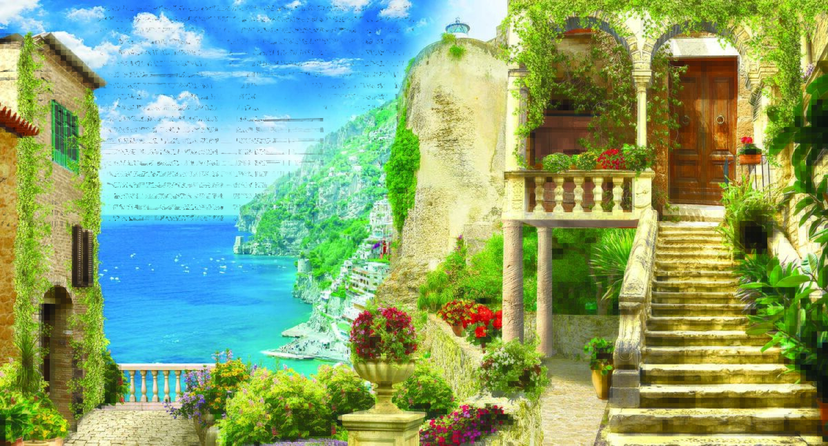 Landscape MURAL WALLPAPER, Available in Various Paper Texture, Code M843. It is Produced as 105 CM WIDE ROLL PANELS. - Image 1