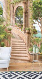 Landscape, VINYL FABRIC TEXTILE Wall Mural in Different Texture, Code M844. It is produced as ONE PIECE WITHOUT JOINT. - Image 2