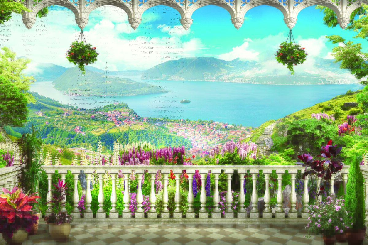 Landscape MURAL WALLPAPER, Available in Various Paper Texture, Code M848. It is Produced as 105 CM WIDE ROLL PANELS. - Image 1