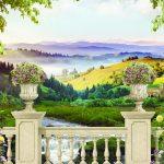 Landscape MURAL WALLPAPER, Available in Various Paper Texture, Code M849. It is Produced as 105 CM WIDE ROLL PANELS.