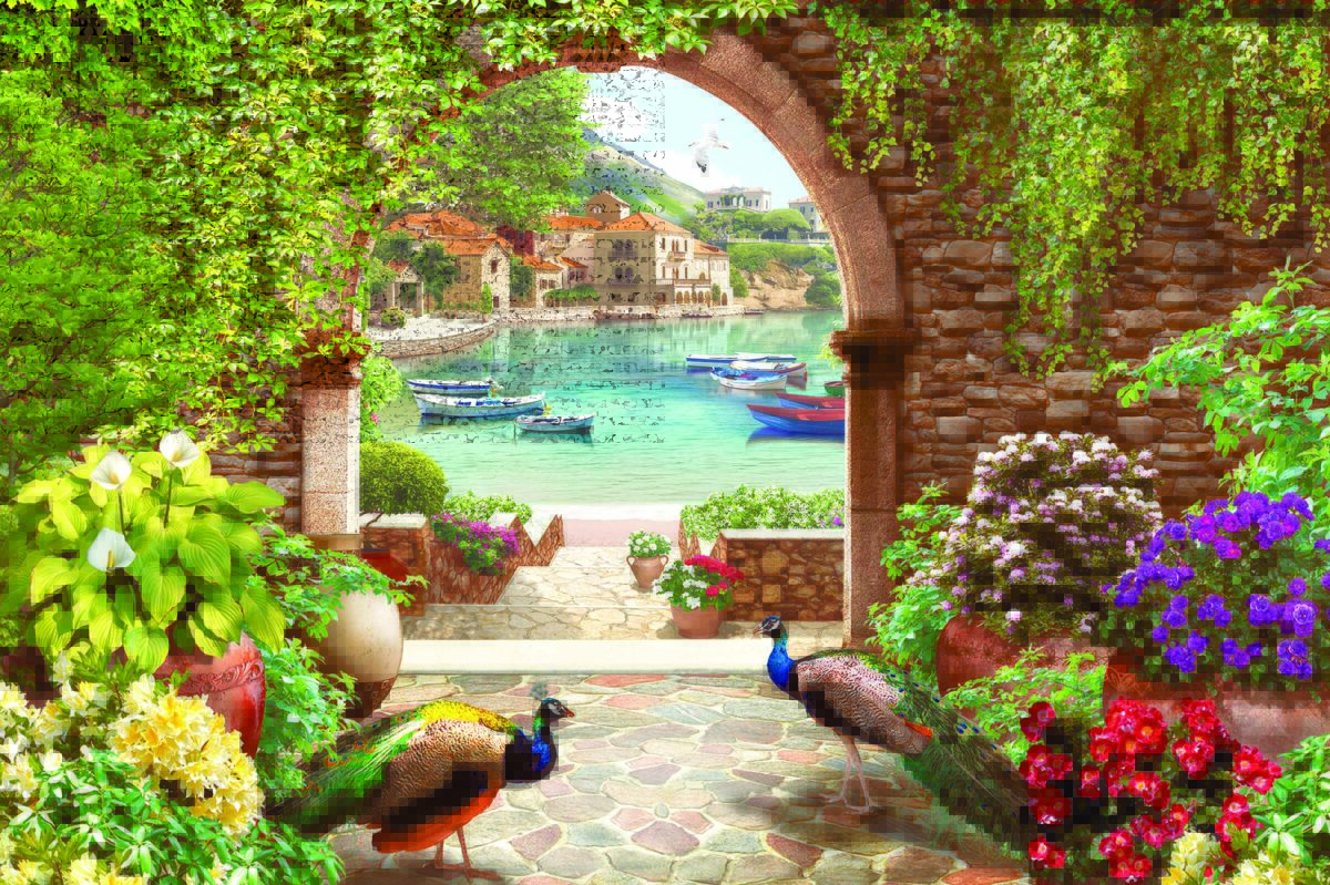 Landscape MURAL WALLPAPER, Available in Various Paper Texture, Code M851. It is Produced as 105 CM WIDE ROLL PANELS. - Image 1