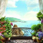 Landscape, VINYL FABRIC TEXTILE Wall Mural in Different Texture, Code M853. It is produced as ONE PIECE WITHOUT JOINT.