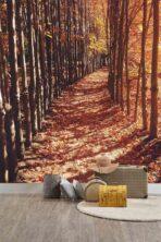 Landscape, VINYL FABRIC TEXTILE Wall Mural in Different Texture, Code M879. It is produced as ONE PIECE WITHOUT JOINT. - Image 2