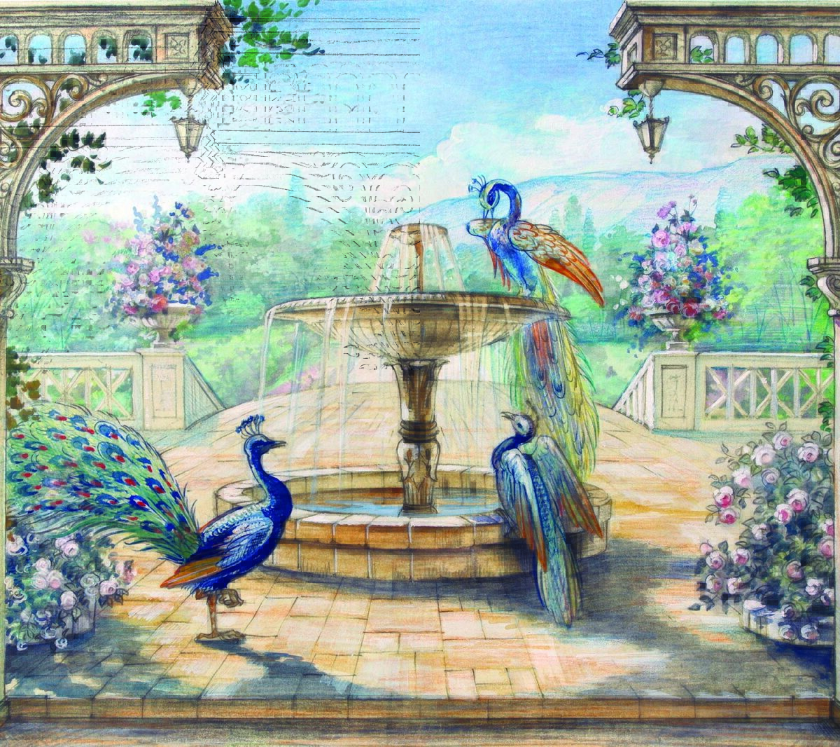 Art MURAL WALLPAPER, Available in Various Paper Texture, Code M895. It is Produced as 105 CM WIDE ROLL PANELS. - Image 1
