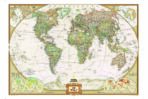World Map MURAL WALLPAPER, Available in Various Paper Texture, Code M900. It is Produced as 105 CM WIDE ROLL PANELS.