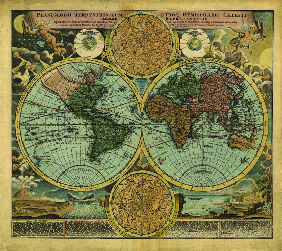 Code M901 - World Map Mural Wallpaper - Image 2