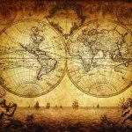 World Map, VINYL FABRIC TEXTILE Wall Mural in Different Texture, Code M902. It is produced as ONE PIECE WITHOUT JOINT.
