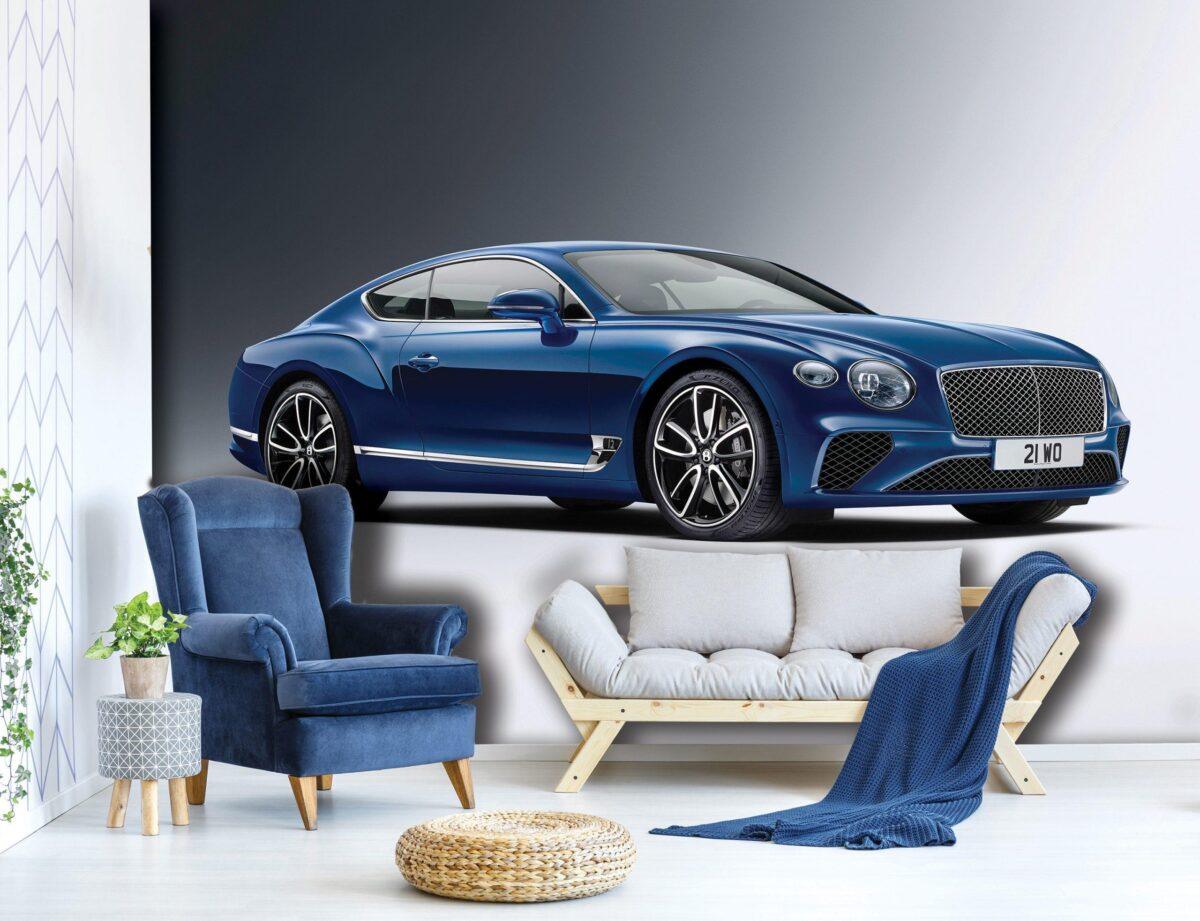 Bently Car Mural WALLPAPER, Available in Various Paper Texture, Code M929. 105 CM WIDE ROLL PANELS. - Image 2