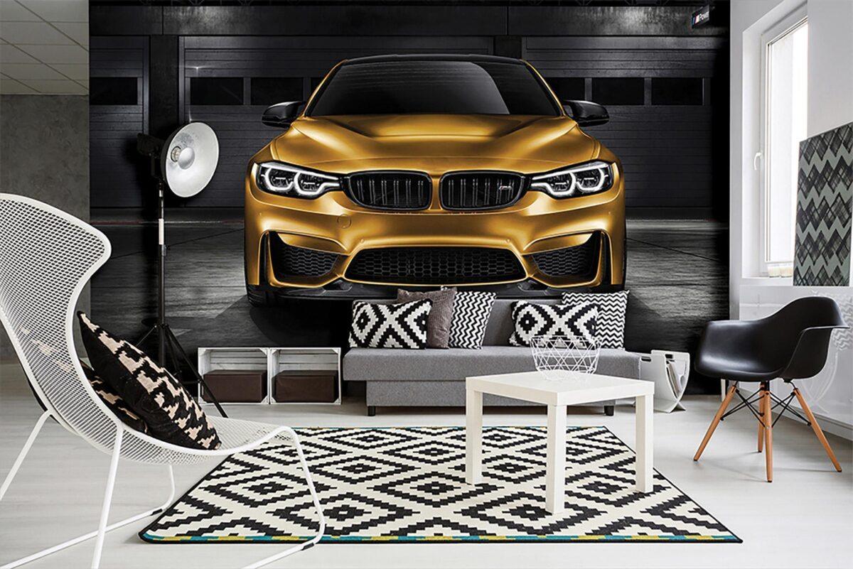 BMW Sport Mural WALLPAPER, Available in Various Paper Texture, Code M931. 105 CM WIDE ROLL PANELS. - Image 2