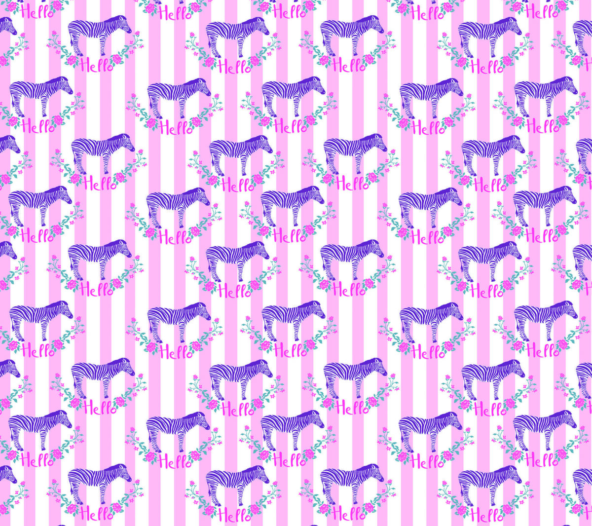 Code M942 - Baby Zebra Kids Mural Wallpaper - Image 2