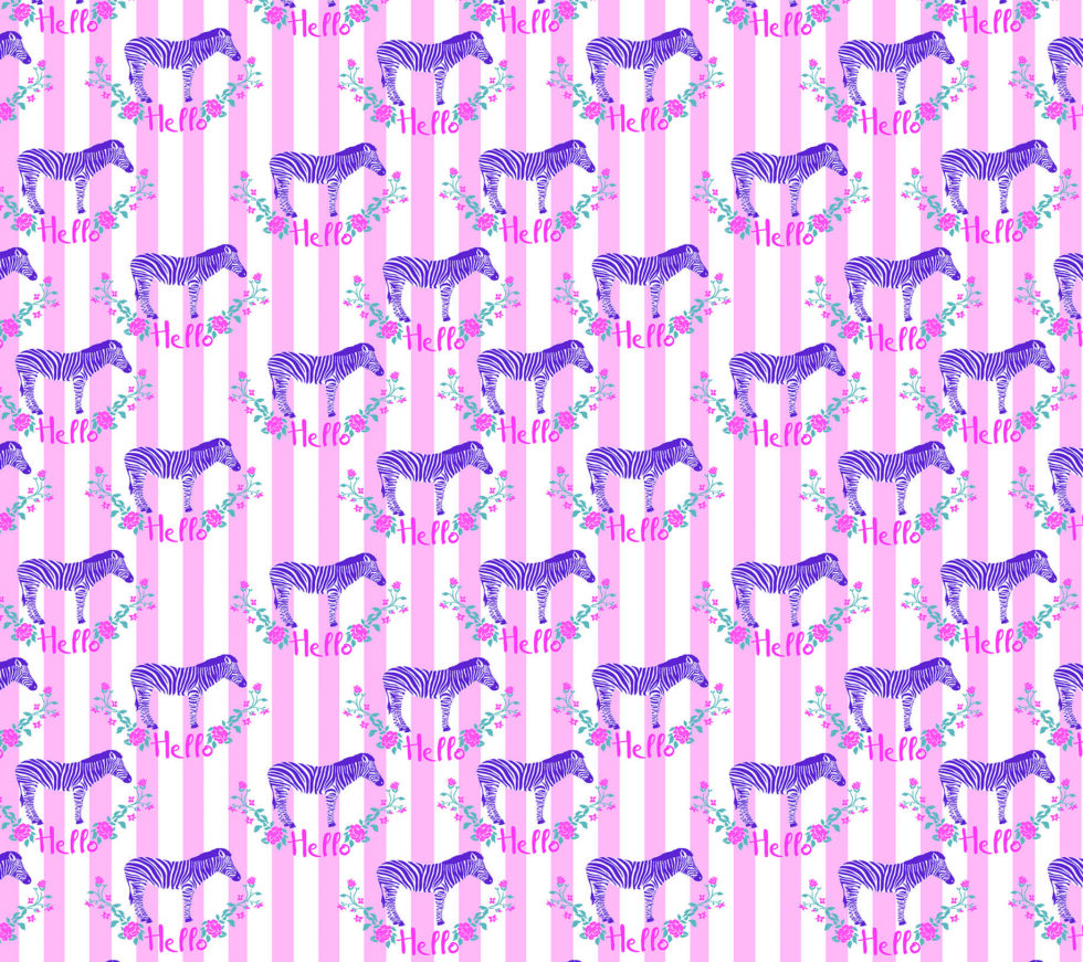 Code M942 - Baby Zebra Kids Mural Wallpaper - Image 2