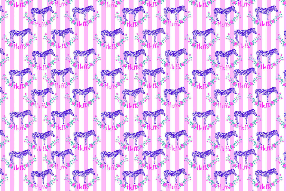 Code M942 - Baby Zebra Kids Mural Wallpaper - Image 3