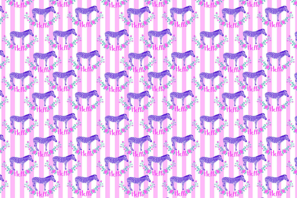 Code M942 - Baby Zebra Kids Mural Wallpaper - Image 3