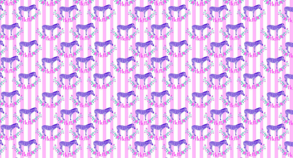 Code M942 - Baby Zebra Kids Mural Wallpaper - Image 4