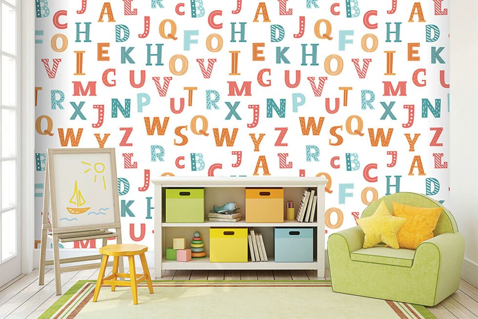 Code M946 - Alphabet Kids Mural Wallpaper