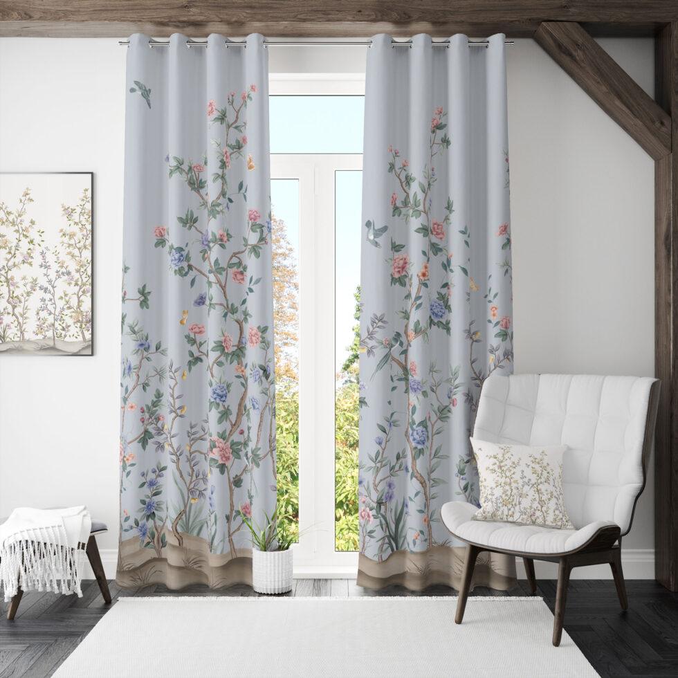AdaHome Eyelet Curtains Collection Available in a Variety of Martials and Multicoloured - Code P303 - Image 3