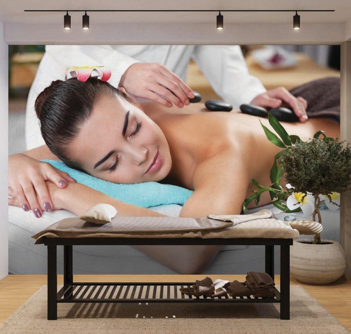SPA Center MURAL WALLPAPER, Available in Various Paper Texture, Code S139. 105 CM WIDE ROLL PANELS. - Image 2