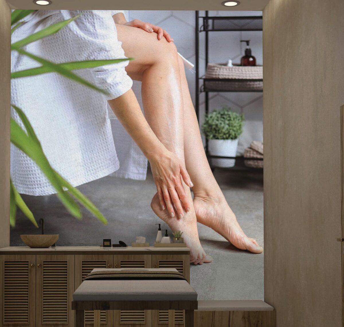 SPA Center MURAL WALLPAPER, Available in Various Paper Texture, Code S141. 105 CM WIDE ROLL PANELS. - Image 2