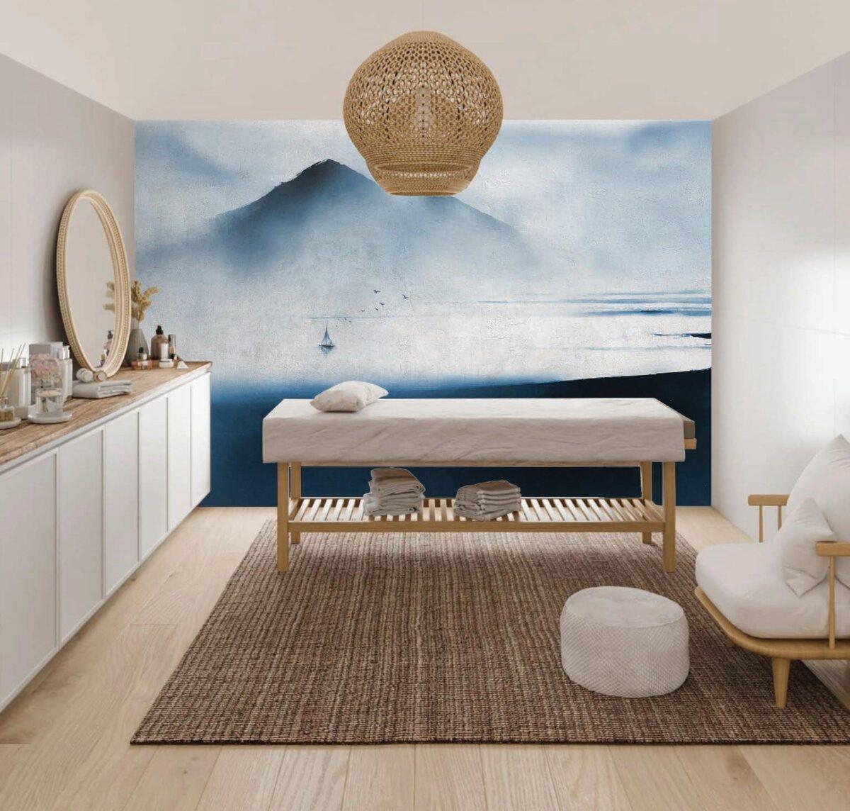 SPA Center MURAL WALLPAPER, Available in Various Paper Texture, Code S144. 105 CM WIDE ROLL PANELS. - Image 2