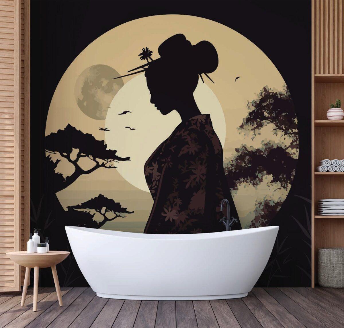 SPA Center MURAL WALLPAPER, Available in Various Paper Texture, Code S153. 105 CM WIDE ROLL PANELS. - Image 2