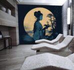 SPA Center MURAL WALLPAPER, Available in Various Paper Texture, Code S157. 105 CM WIDE ROLL PANELS. - Image 2