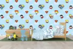 DC SUPER FRIENDS MURAL WALLPAPER, Available in Various Paper Texture, Code WB2001. 105 CM WIDE ROLL PANELS. - Image 2