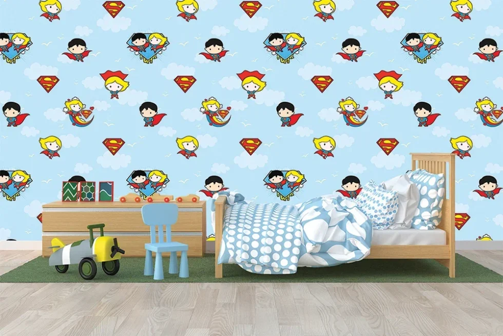 CODE WB2001 | DC SUPER FRIENDS MURAL WALLPAPER