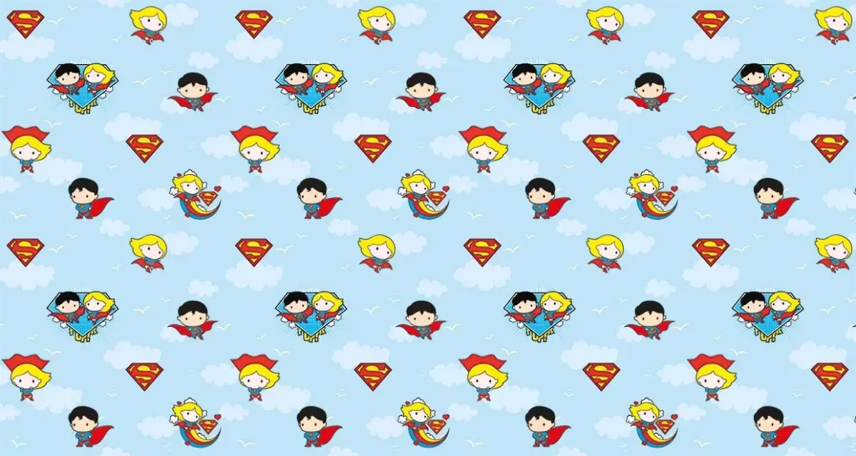 DC SUPER FRIENDS MURAL WALLPAPER, Available in Various Paper Texture, Code WB2001. 105 CM WIDE ROLL PANELS. - Image 1