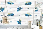BATMAN MURAL WALLPAPER, Available in Various Paper Texture, Code WB2002. 105 CM WIDE ROLL PANELS. - Image 2
