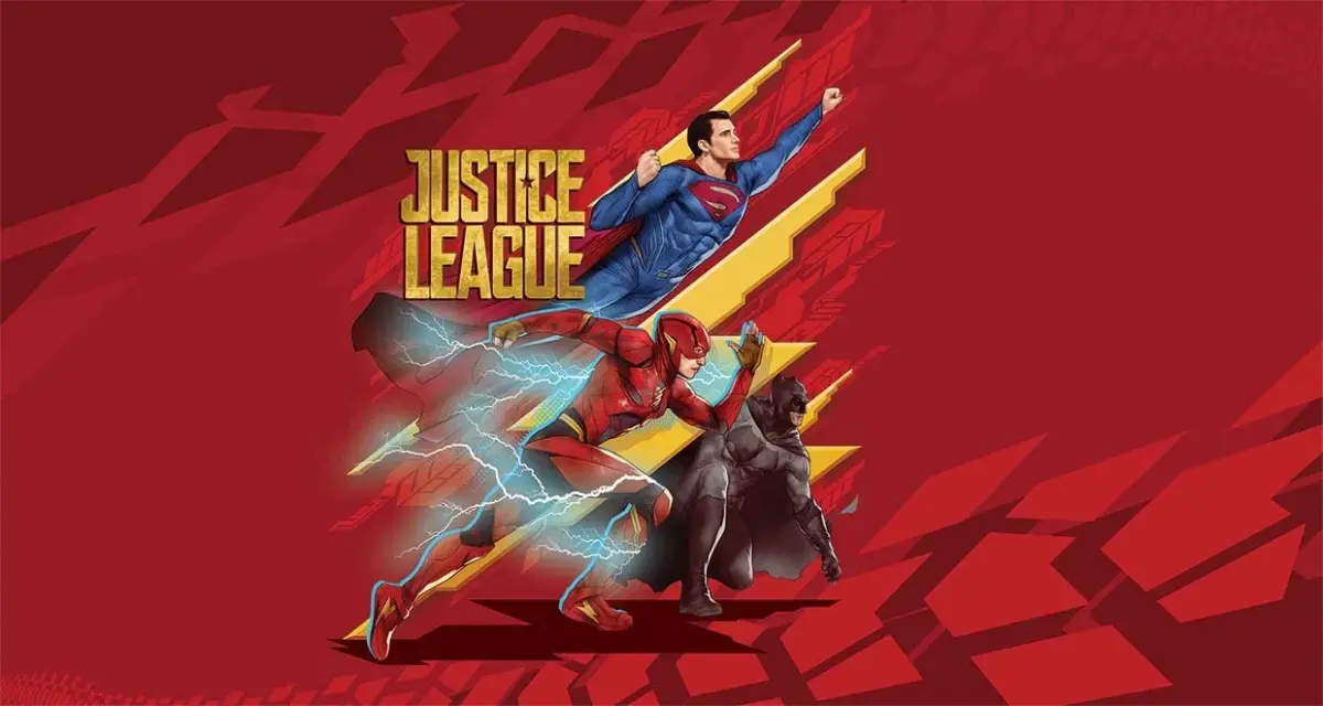 JUSTICE LEAGUE MURAL WALLPAPER, Available in Various Paper Texture, Code WB2007. 105 CM WIDE ROLL PANELS. - Image 1