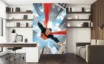 SUPERMAN MURAL WALLPAPER, Available in Various Paper Texture, Code WB2009. 105 CM WIDE ROLL PANELS. - Image 2