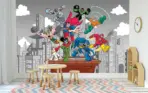 JUSTICE LEAGUE MURAL WALLPAPER, Available in Various Paper Texture, Code WB2011. 105 CM WIDE ROLL PANELS. - Image 2