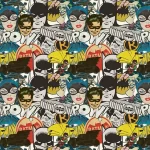 BATMAN MURAL WALLPAPER, Available in Various Paper Texture, Code WB2013. 105 CM WIDE ROLL PANELS.