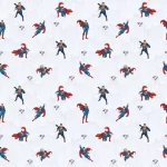 SUPERMAN MURAL WALLPAPER, Available in Various Paper Texture, Code WB2016. 105 CM WIDE ROLL PANELS.
