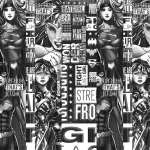 WONDER WOMAN, VINYL FABRIC TEXTILE Wall Mural in Different Texture, Code WB2018. It is produced as ONE PIECE WITHOUT JOINT.