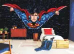 SUPERMAN MURAL WALLPAPER, Available in Various Paper Texture, Code WB2030. 105 CM WIDE ROLL PANELS. - Image 2