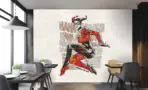 HARLEY QUINN MURAL WALLPAPER, Available in Various Paper Texture, Code WB2032. 105 CM WIDE ROLL PANELS. - Image 2