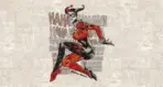 HARLEY QUINN MURAL WALLPAPER, Available in Various Paper Texture, Code WB2032. 105 CM WIDE ROLL PANELS.