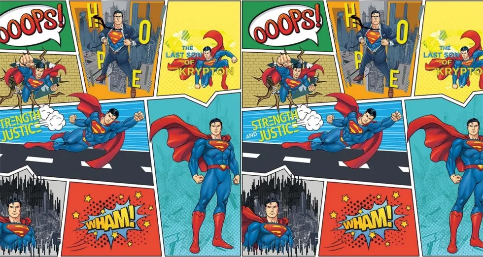 CODE WB2035 | SUPERMAN MURAL WALLPAPER - Image 2