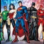 JUSTICE LEAGUE MURAL WALLPAPER, Available in Various Paper Texture, Code WB2036. 105 CM WIDE ROLL PANELS.